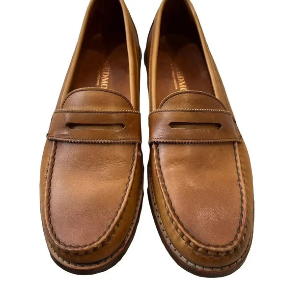 Allen Edmonds Walnut Dylan Penny Loafer 8 - Picture 2 of 10